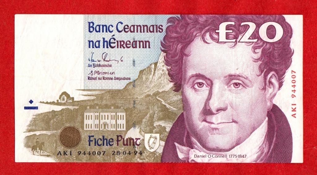 Ирландия, 20 фунтов, 1994, подписи Doyle & Cromien, AKI 944007, РЕДКИЕ, RRR!!!