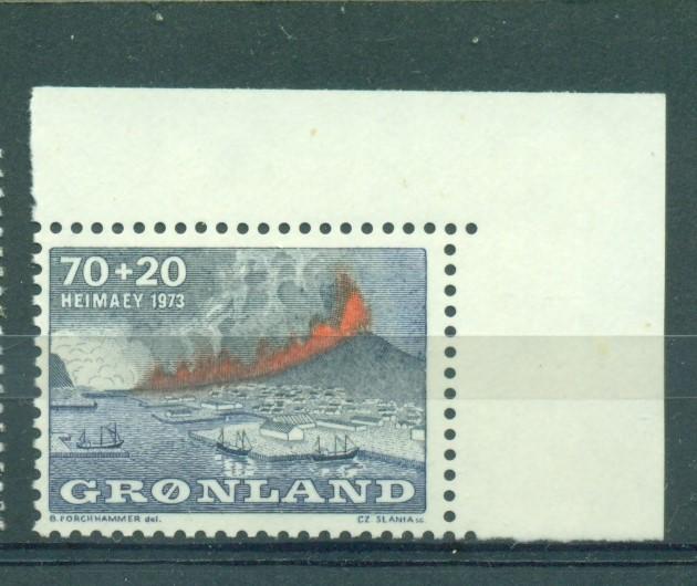 Гренландия 1973 г. Помощь жертвам извержения вулкана Парусник ландшафт горы  негашеная**
