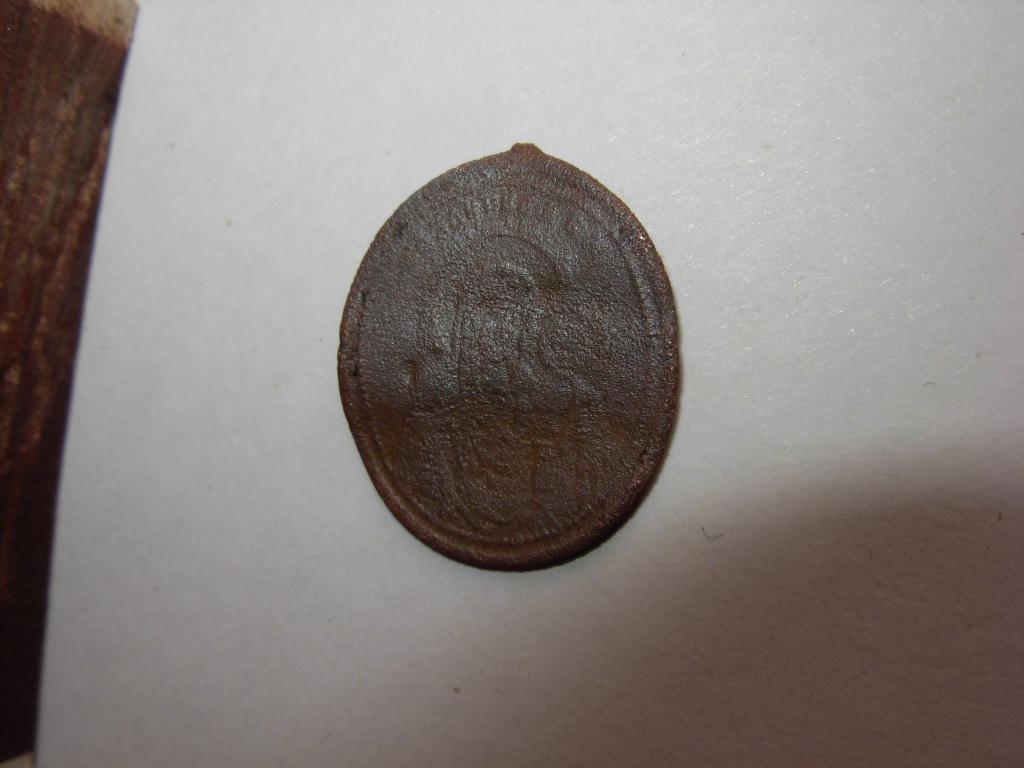 Икона иконка старинная нательная ладанка Богоматерь, Николай Угодник, латунь патина 19 век