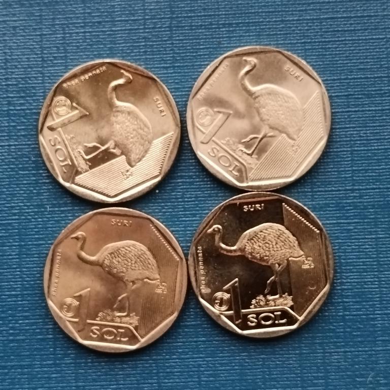 Перу 1 соль 2018 год Страус Нанду