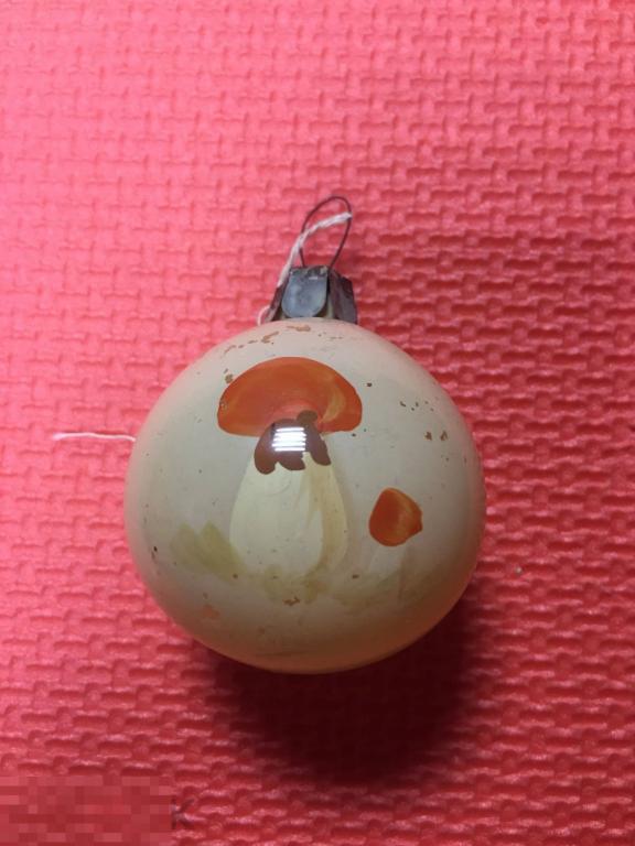 Шар художественная роспись толстое стекло гриб грибы каталог