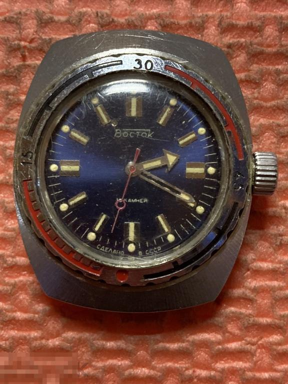 Часы Восток Амфибия 2209 SU СССР Бочка 18 камней на ходу