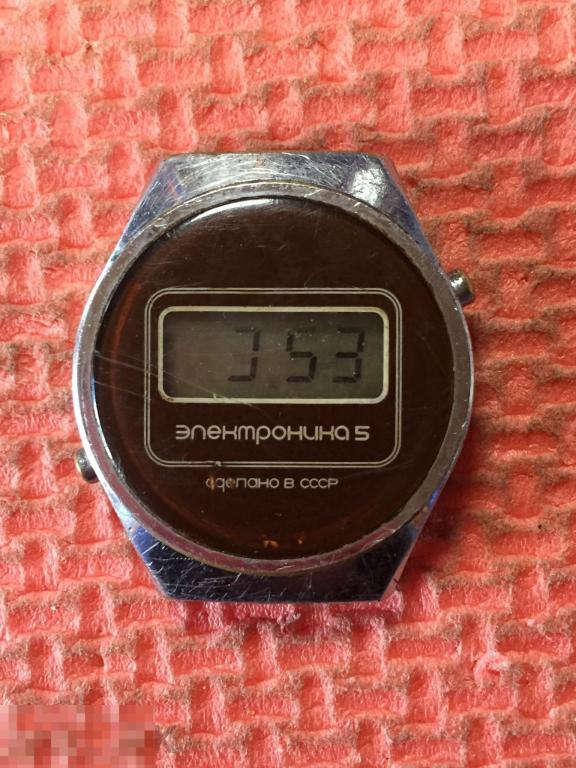 Часы электроника 5 сделано в СССР