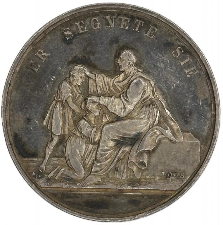 Германия Саксония 1 Талер 1834 Крещение Proof в отличном состоянии! Редкий!