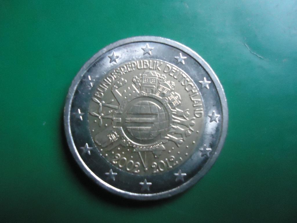 2012 г.  Германия 2 Евро  Евросоюз Биметалл Юбилейная