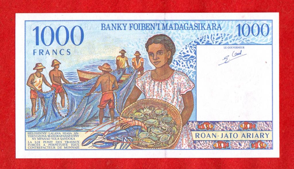 Мадагаскар, 1000 франков / 200 ариари, 1994, UNC, ПРЕСС, Pick P-76b, C 24694094