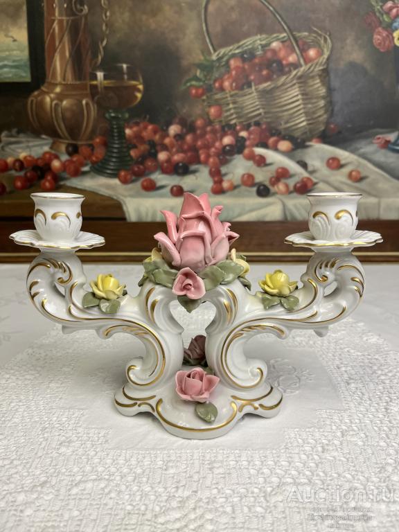 Подсвечник Канделябр Фарфор Sandizell Германия