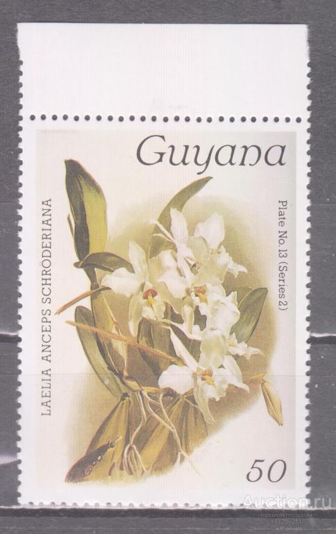 Гайана 1986 орхидеи Mi1726 MNH