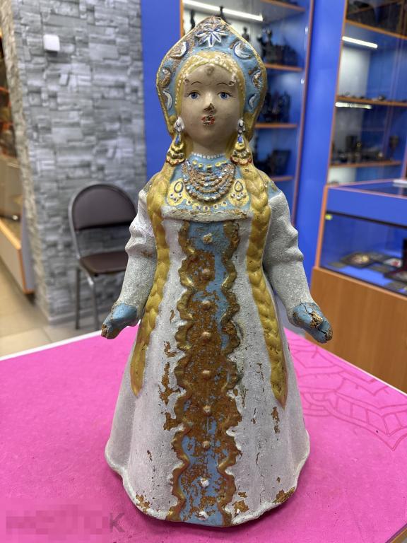 Снегурочка 40 см. Димзе М.Р. Папье-маше прессопилки СССР Оригинал!!!