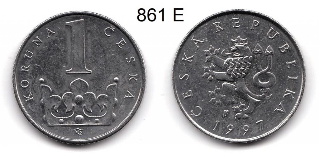 Чехия. 1 крона. 1997 год.