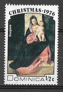 Доминика 1976 г.  Искусство Живопись Рождество Религия **
