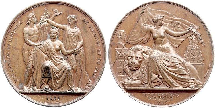1855г. Бельгия. Медаль