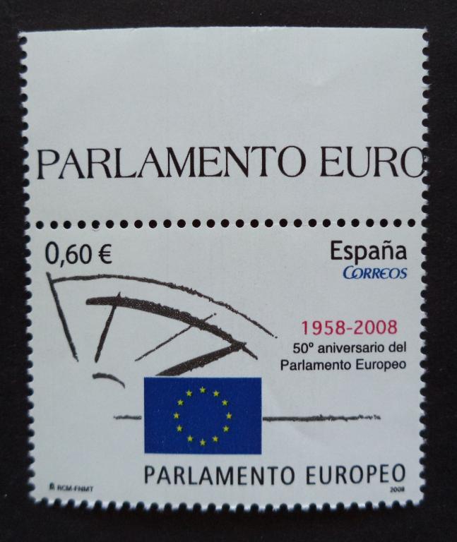 Испания 2008 г. 50-летие Европейского парламента 2  **   Л.46