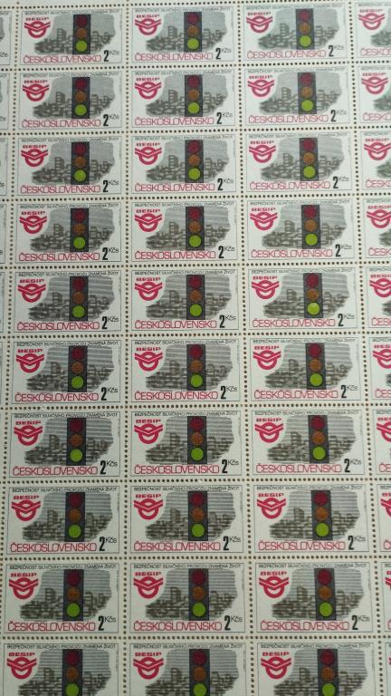 Чехословакия, 1992 год, № 3113, " Кампания по безопасности дорожного движения ", лист
