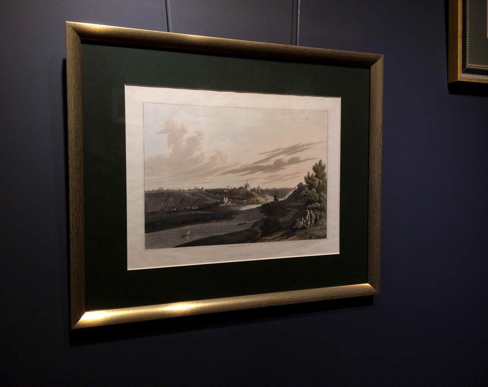 Смоленск. Вид на крепость со стороны Днепра, 1814 год.