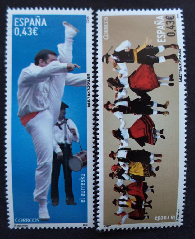 Испания 2009 г. Народные танцы 1 **   Л.46