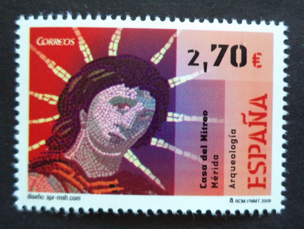 Испания 2009 г.   Археология . Мозаика  **   Л.46