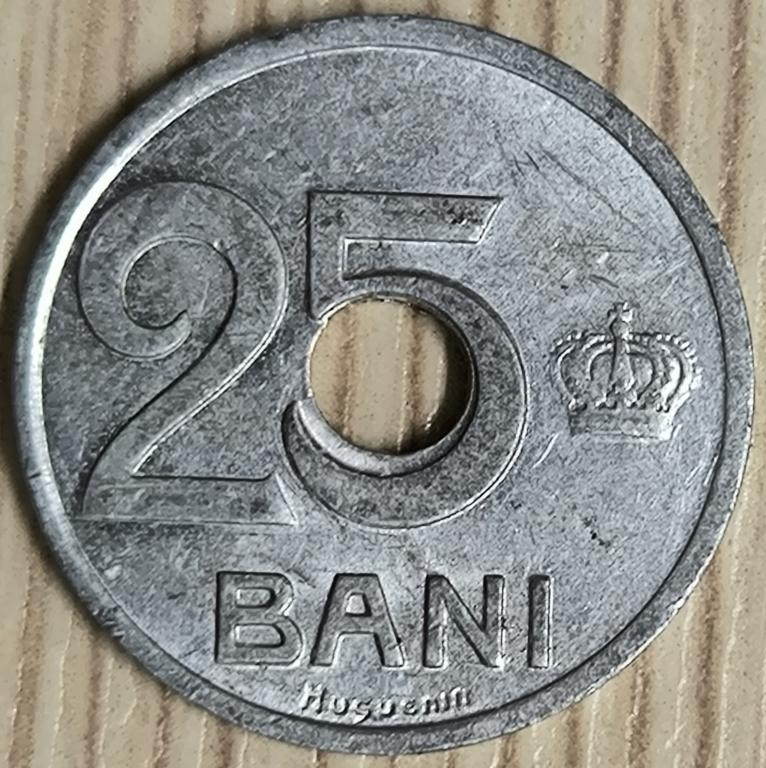 Румыния 25 бани 1921 г. XF. ОРИГИНАЛ!
