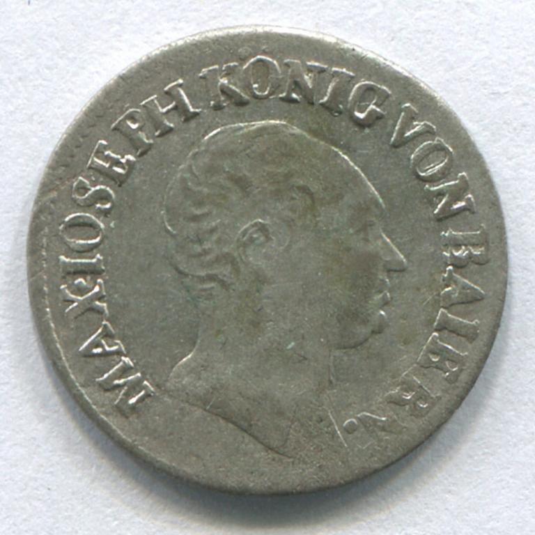 ГЕРМАНИЯ/БАВАРИЯ 1 КРЕЙЦЕР 1821 VF