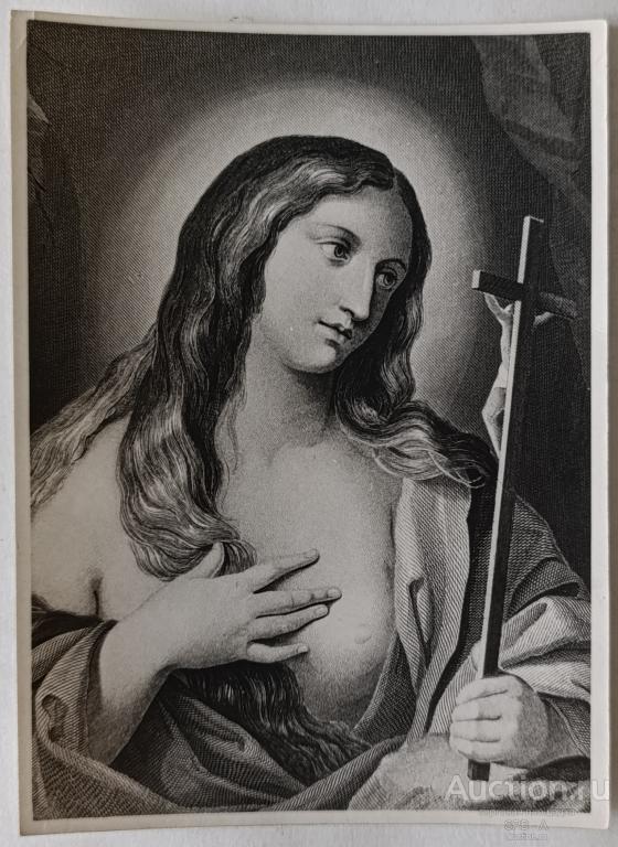 "Мария Магдалина" литография Giovan Francesco Gessi 1900-е годы