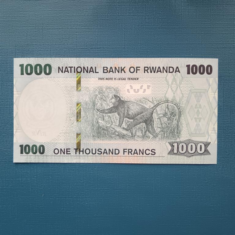 Руанда 1000 франков 2019 год ПРЕСС альбом 7