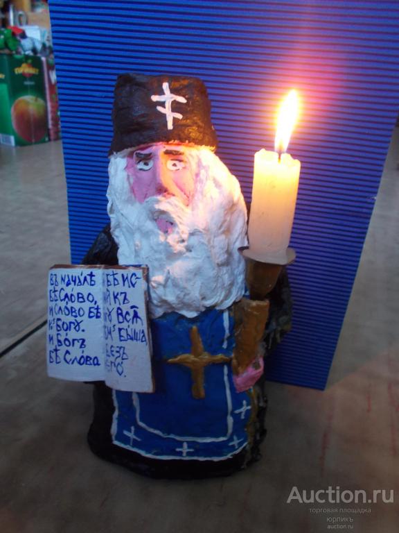 ватная игрушка. ручная работа .КУКЛА -ПОДСВЕЧНИК-БАТЮШКА .ПОП .СВЯЩЕННОСЛУЖИТЕЛЬ