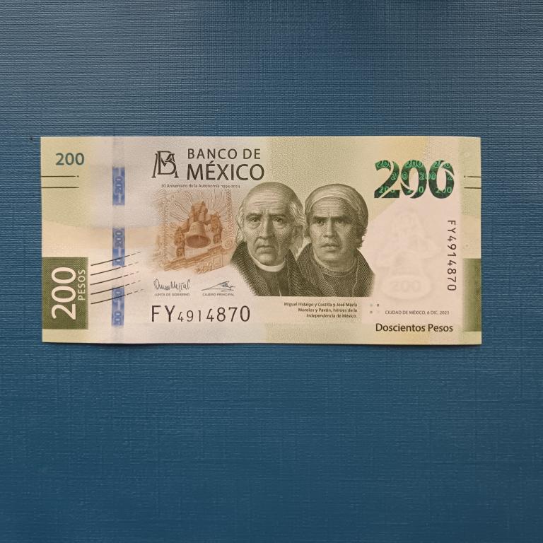 Мексика 200 песо 2023  год пресс альбом 7