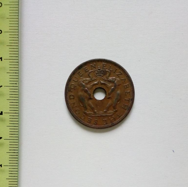 Родезия и Ньясаленд 1 пенни 1963 год медь