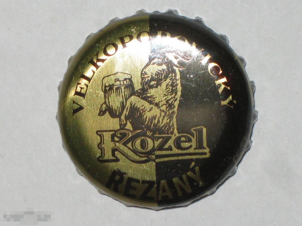 Пробка пивная Пиво Velkopopoicky Kozel Rezany тёмная винт