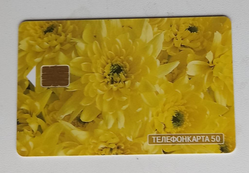 Телефонная карта МГТС  -   Цветы Я люблю   - 50 ед Чип 169