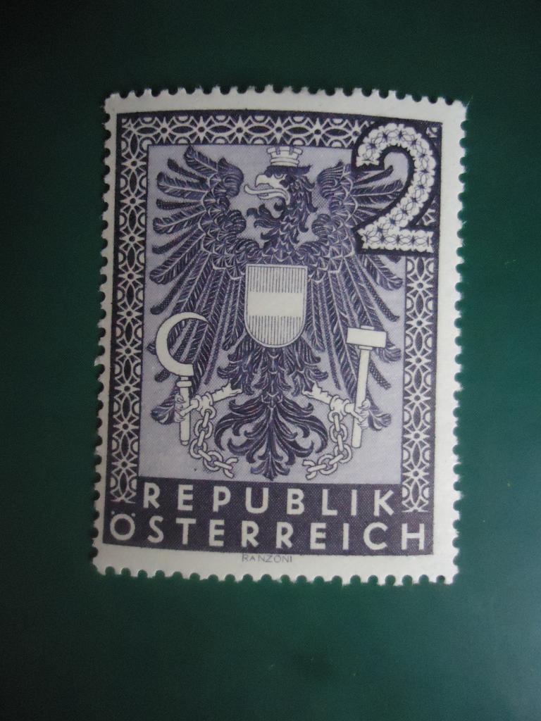 1945 г. Австрия  след наклейки.