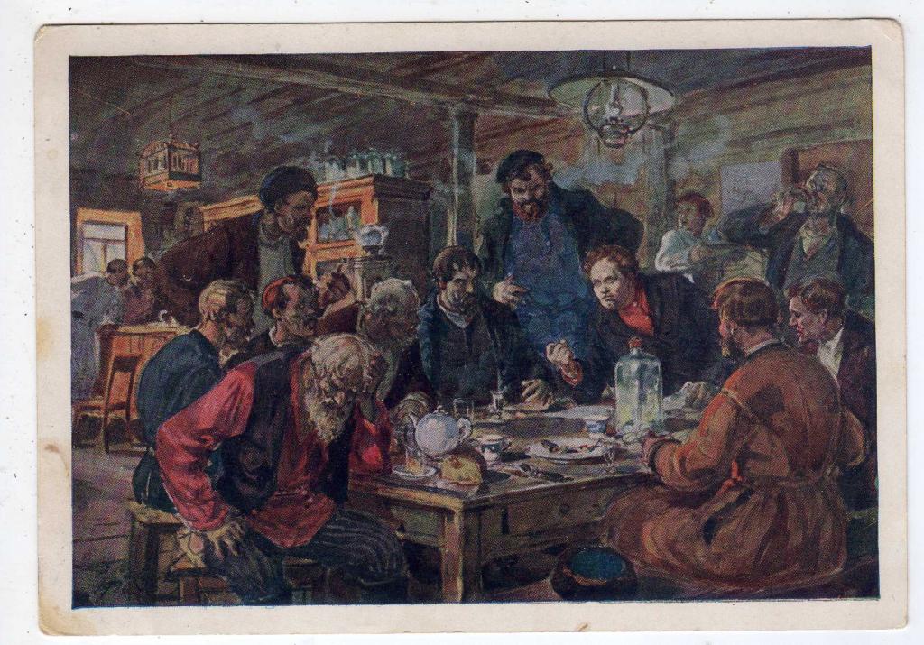 Г.К.САВИЦКИЙ Совещание рабочих перед Морозовской стачкой (1974)
