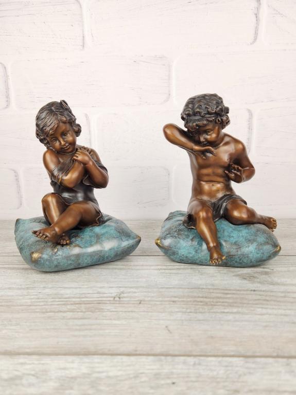 Бронза  венская Мальчик и Девочка (парные)