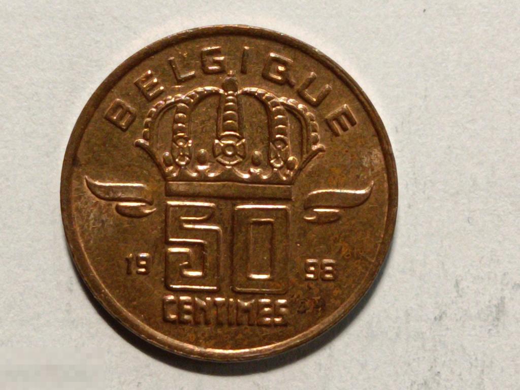 Бельгия 50 сантимов 1998 Belgique