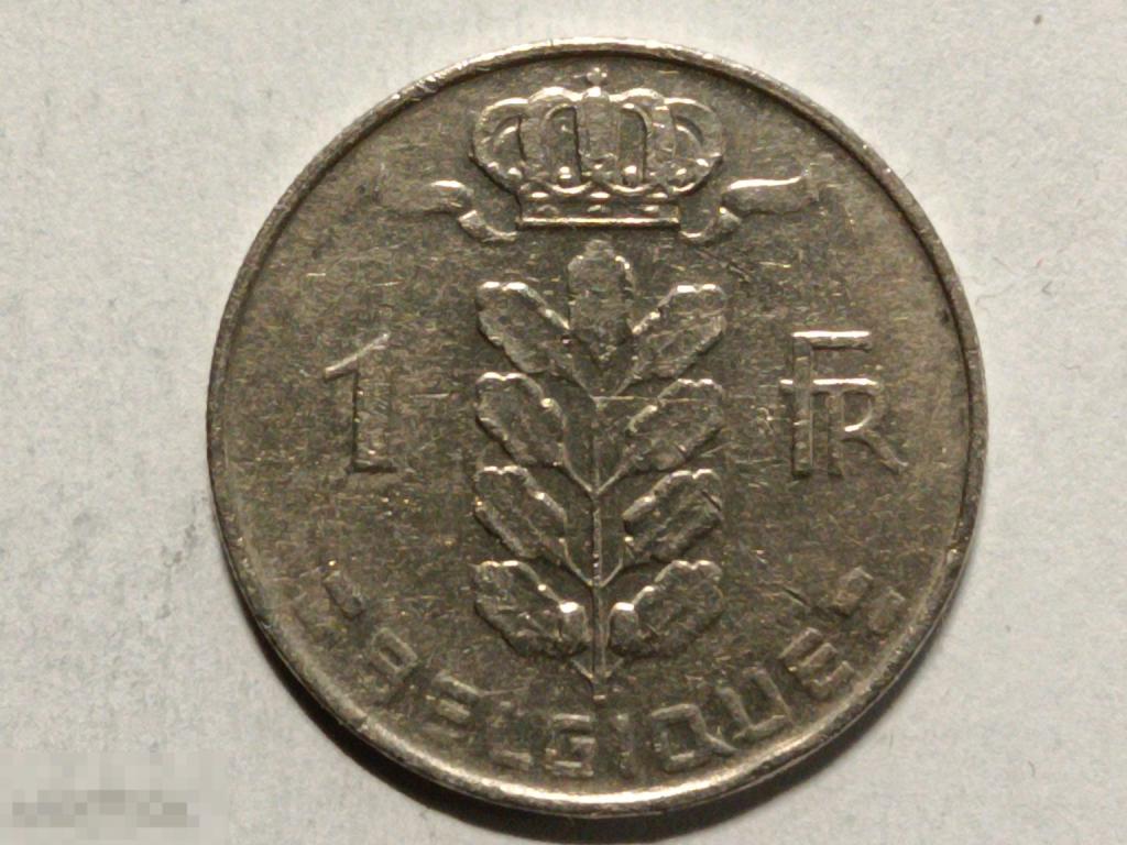 Бельгия 1 франк 1969 Belgique