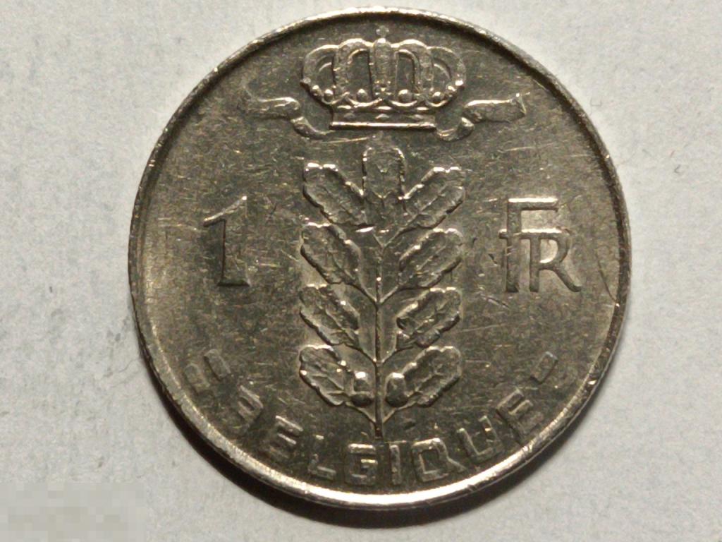 Бельгия 1 франк 1970 Belgique