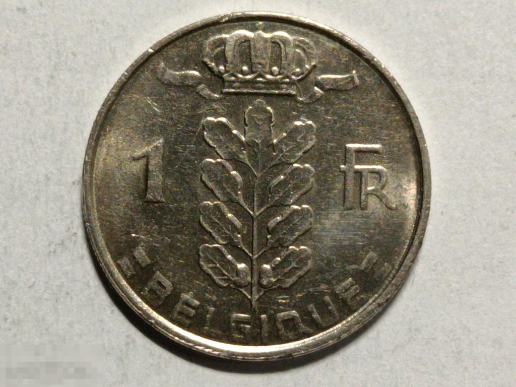 Бельгия 1 франк 1980 Belgique