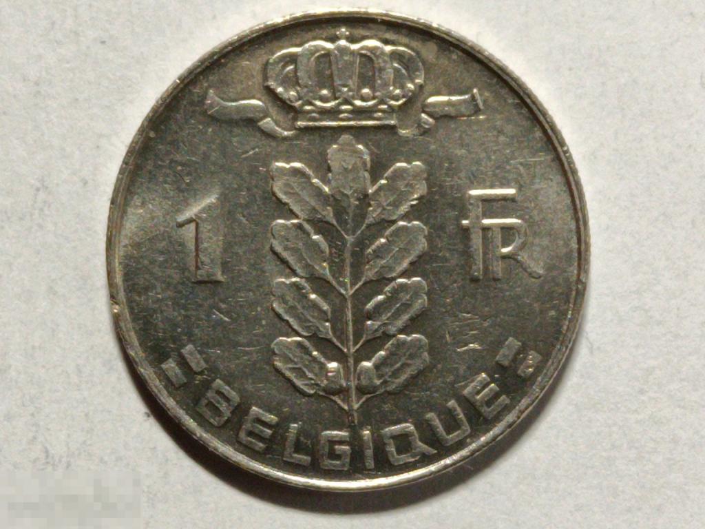 Бельгия 1 франк 1978 Belgique
