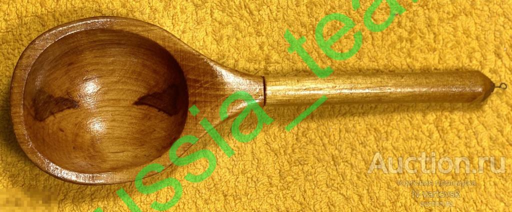 Ложка деревянная, расписная, сувенирная. Хохлома. СССР