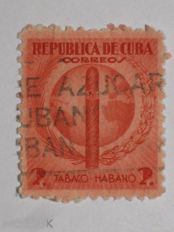 Куба 1939 Сигара Табачная промышленность марка 0.02 (и1)