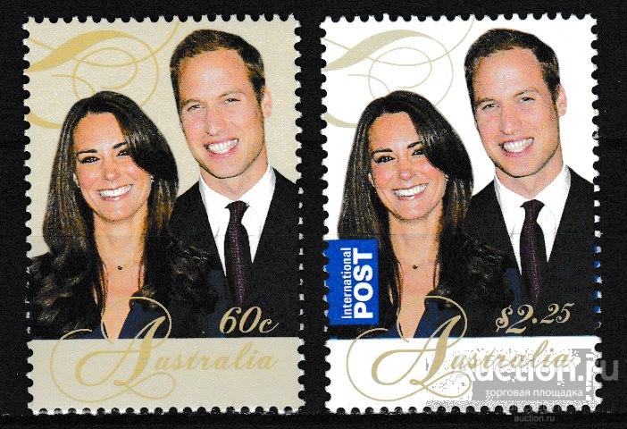 Австралия 2011 Принц Уильям и Кейт Миддлтон Королевская свадьба Монархия Персоналии 2м**