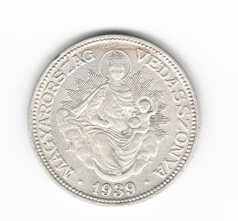 Венгрия 2 пенго 1939 серебро 640 10 гр