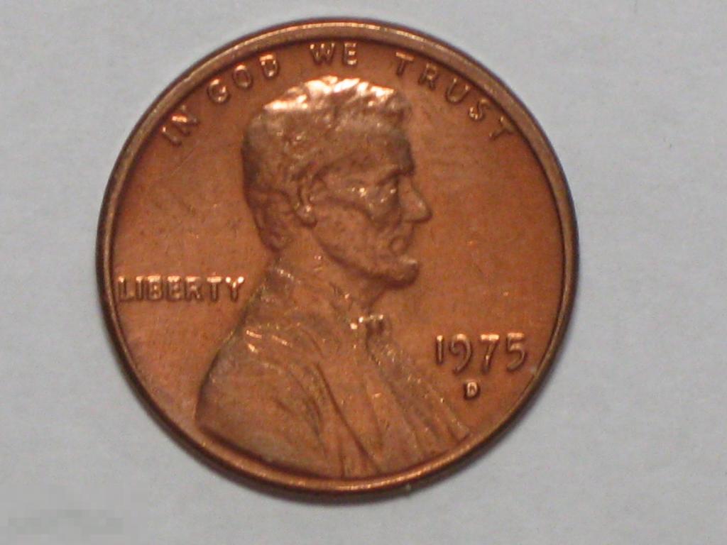 США 1 цент 1975 D