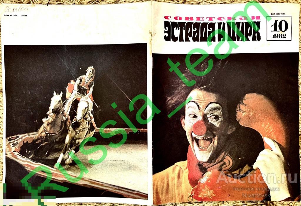 журнал "Советская эстрада и цирк" 1982. Полунин, Рымбаева, Песняры, Арсенал, Сябры, Ариэль, Карандаш