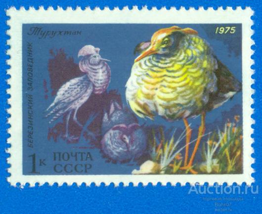 1975 Почта СССР 4497 Фауна Турухтан **