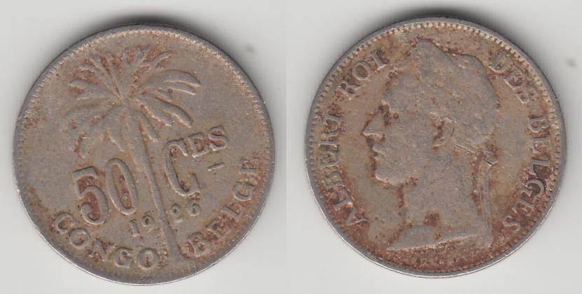 Бельгийское Конго 50 сантимов 1926 Des Belges