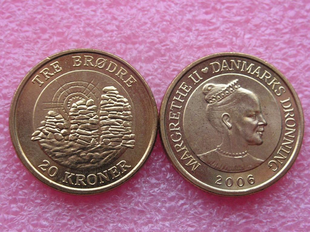 Дания 20 крон 2006 ТРИ БРАТА (в Гренландии) unc