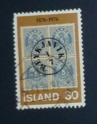Исландия 1976  Mi# 518  Марка на марке  гаш