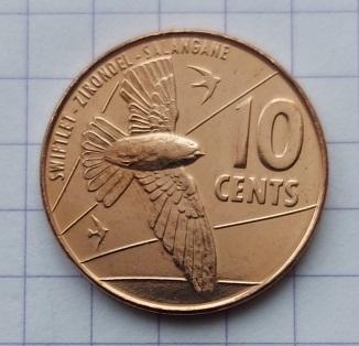 2022 Сейшелы. 10 центов. UNC
