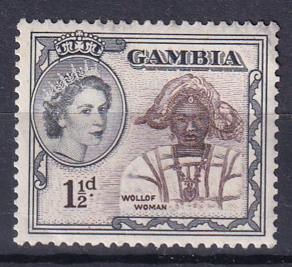 Гамбия. 1953. Символы Гамбии. 1½ пенса. MNH **